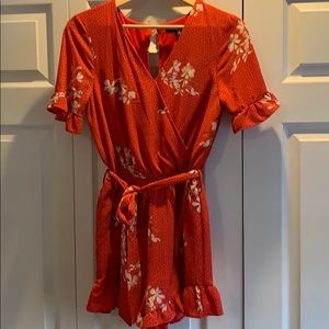 Floral print romper